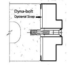 Standard Frame with Dyna-bolt Tube fixing