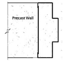 Standard Frame with Concrete Strap for Precast Walls